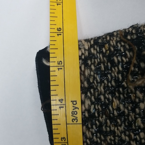 Zarah Vintage Woman Fringed, Lined, Tweed Skirt  Size 10 - Picture 6 of 14